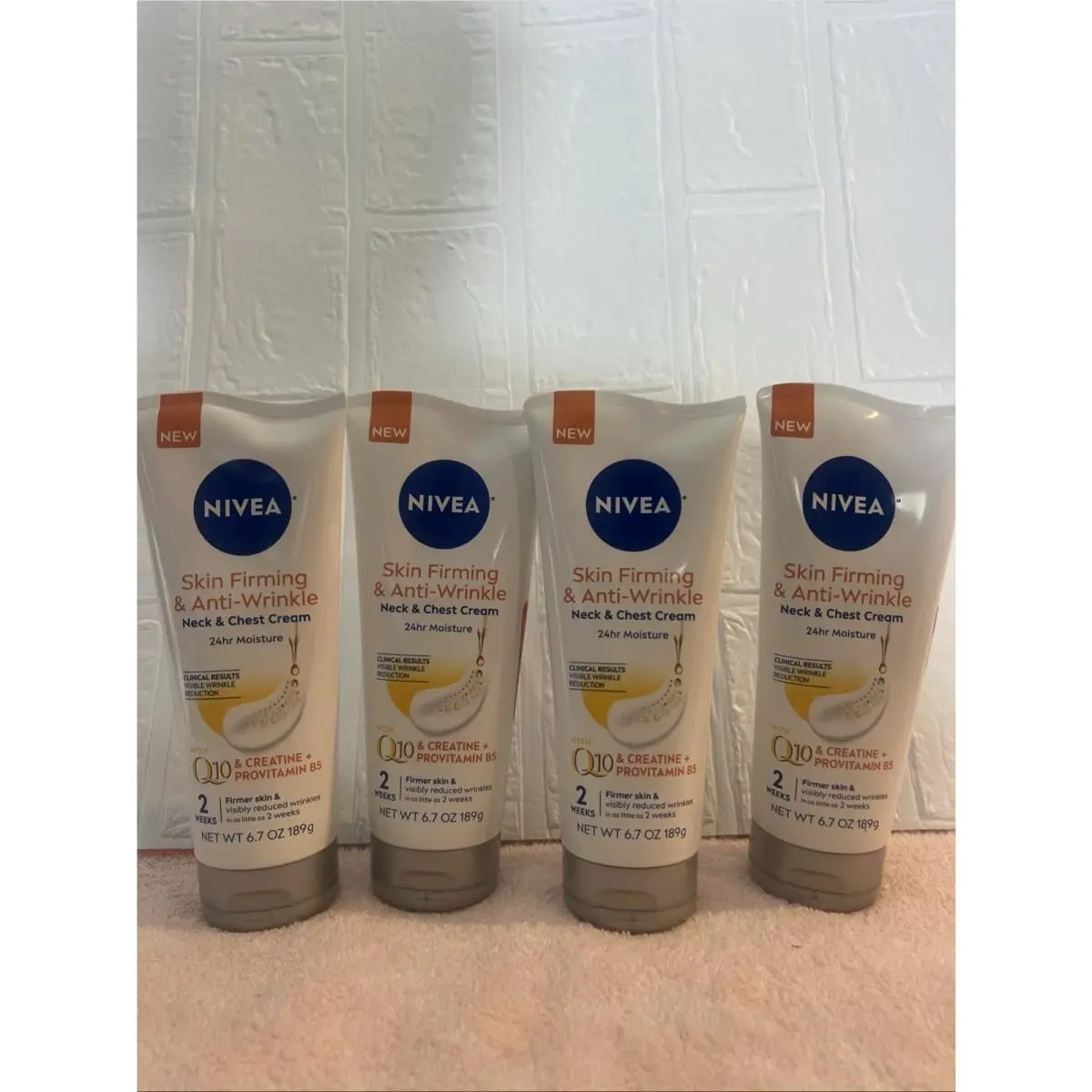 4 Pack  Skin Firming Anti-wrinkle Neck Chest Cream 6.7 oz by Nivea