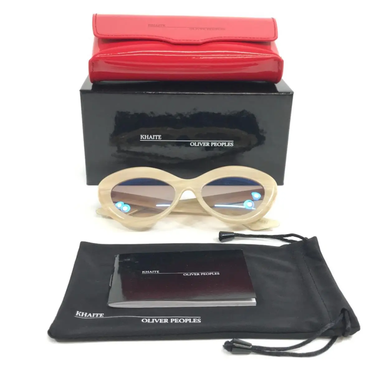 Sunglasses x Khaite OV5523SU 1049K3 1968C Beige Silk w/ Soft Tan by Oliver Peoples