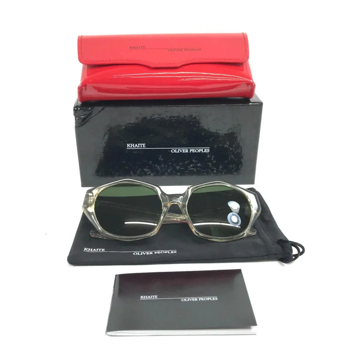 x Khaite Sunglasses OV5511SU 109471 1971C Buff w/ Green Lenses by Oliver Peoples