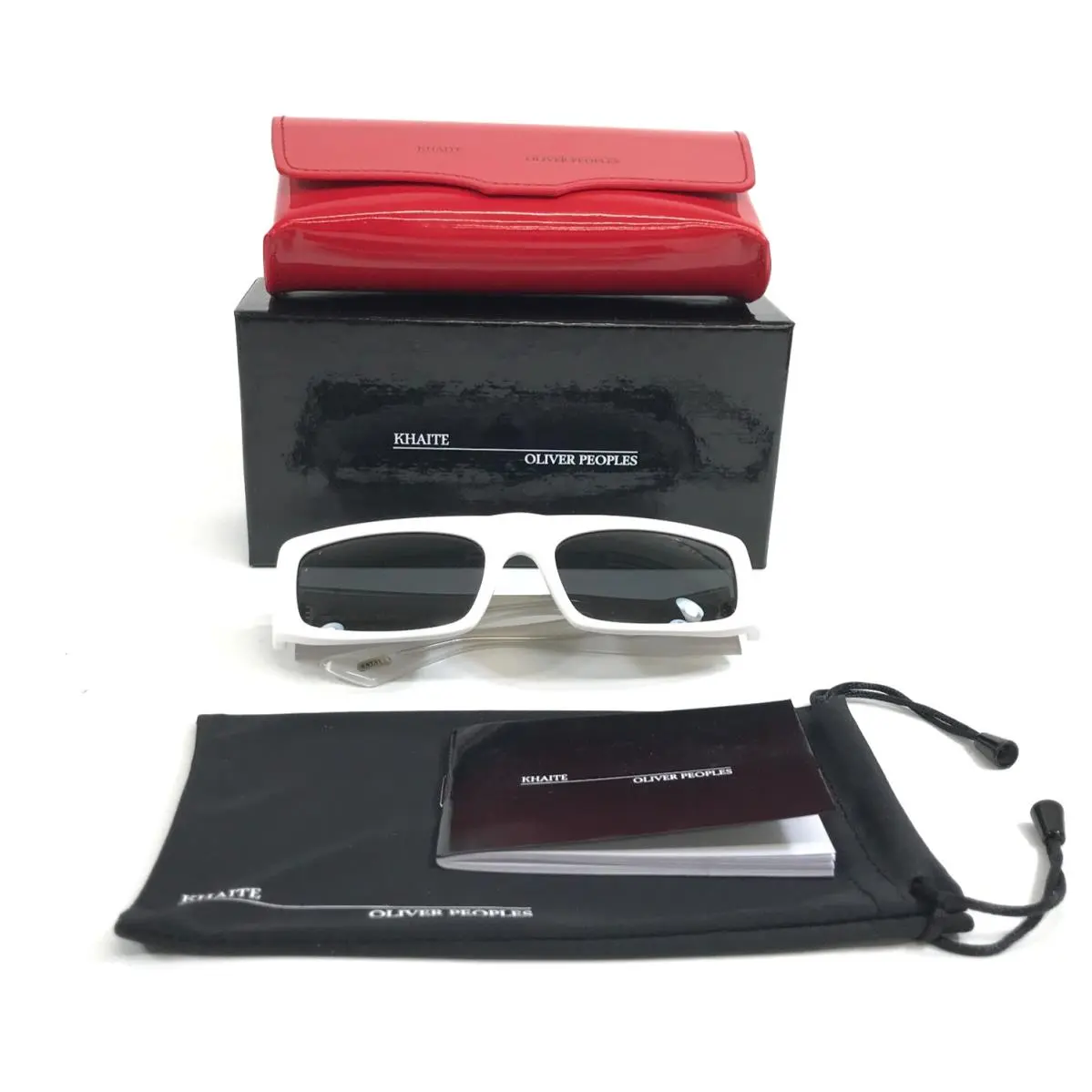 x Khaite Sunglasses OV5549SU 176087 1979C White with Gray Lenses by Oliver Peoples