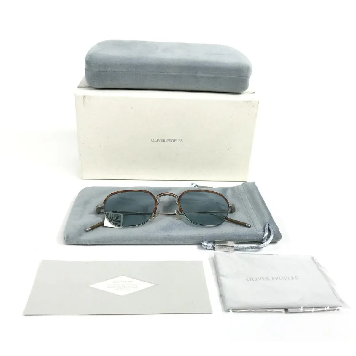Sunglasses OV1291T 5036 TK-7 Silver Amber Brown w/ Sea Mist Lens by Oliver Peoples