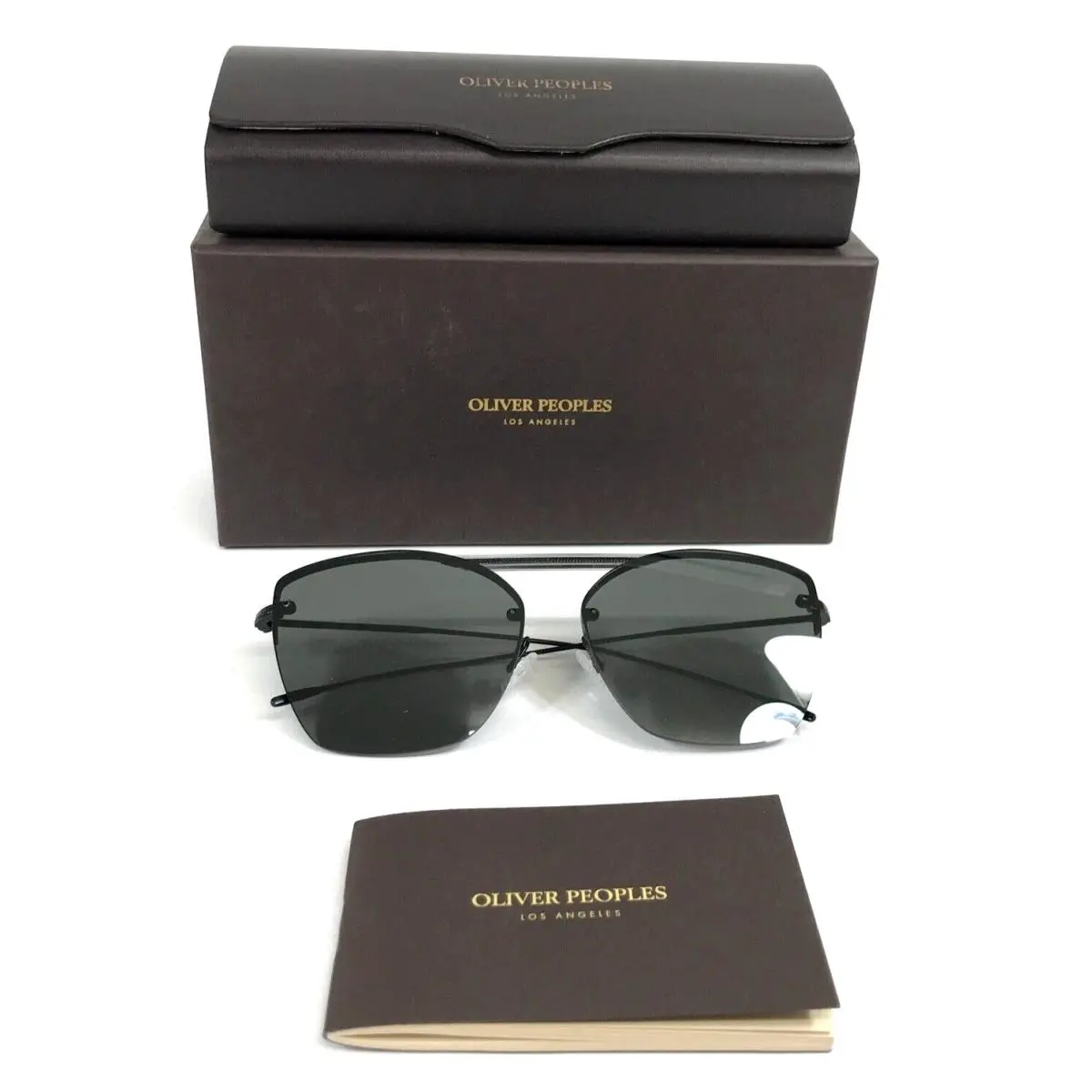 Sunglasses OV1217S 53336G Ziane Black Butterfly with Gray Lenses by Oliver Peoples