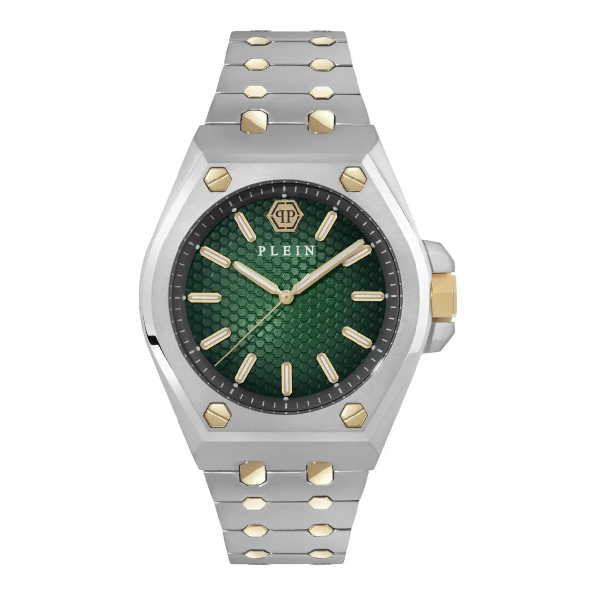 Mens Two Tone 43mm Bracelet Fashion Watch by Philipp Plein