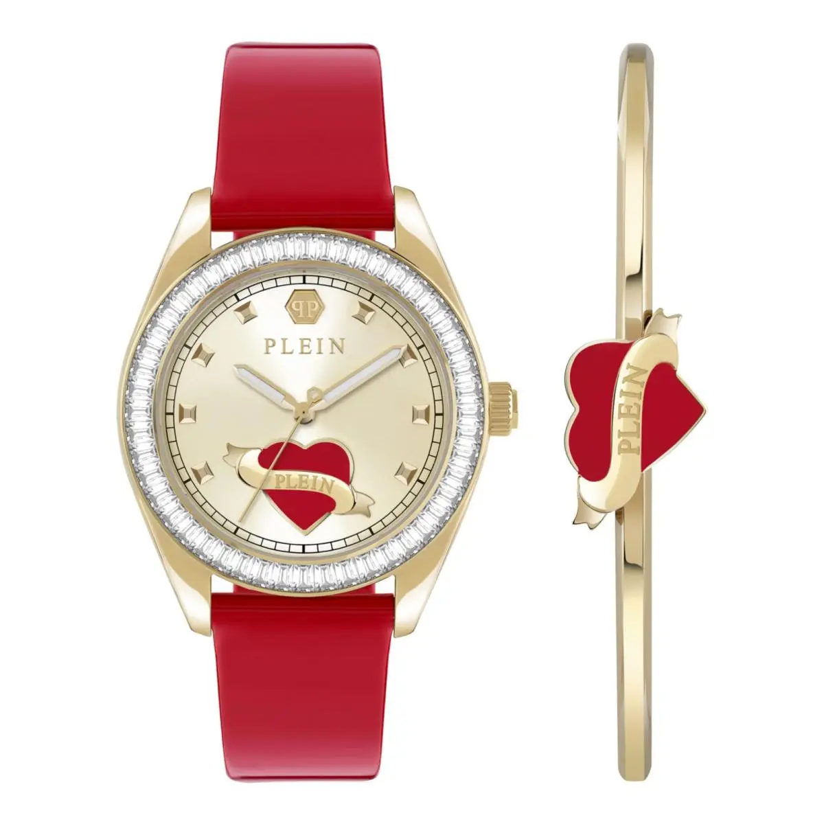 Philipp Plein Womens Gold 38mm Strap Fashion Watch