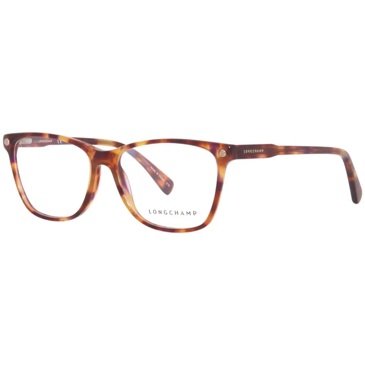 LO2613 541 Eyeglasses Frame Women`s Red Tortoise Full Rim 54mm by Longchamp