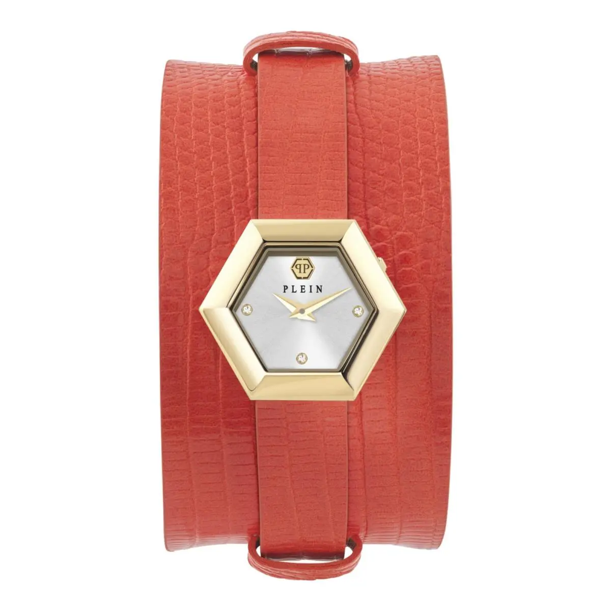 Womens Gold 28mm Strap Fashion Watch by Philipp Plein