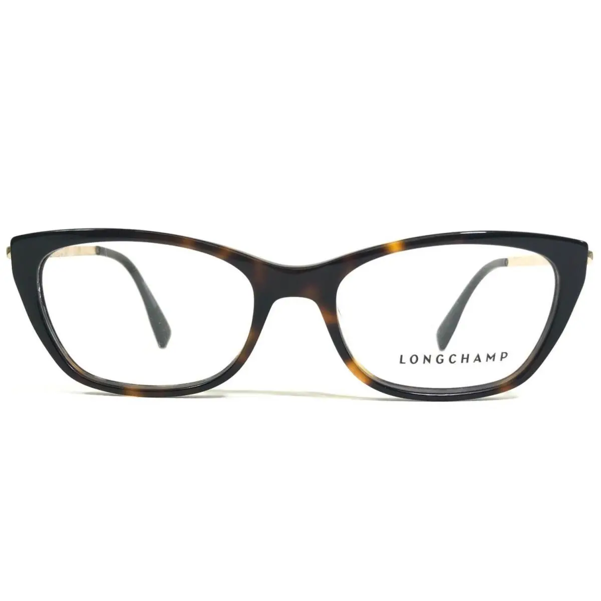 Eyeglasses Frames LO2639 214 Brown Tortoise Gold Cat Eye 52-17-140 by Longchamp
