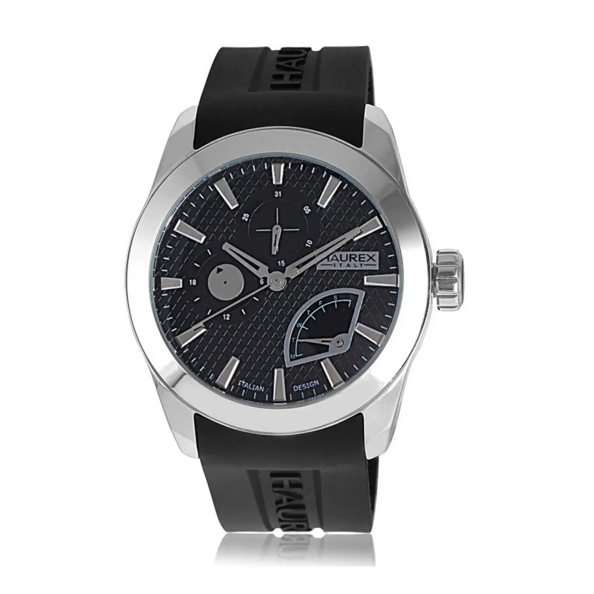 Magister Haurex Italy Magister Multi Function Watch Black Dial Wristwatch 3A50