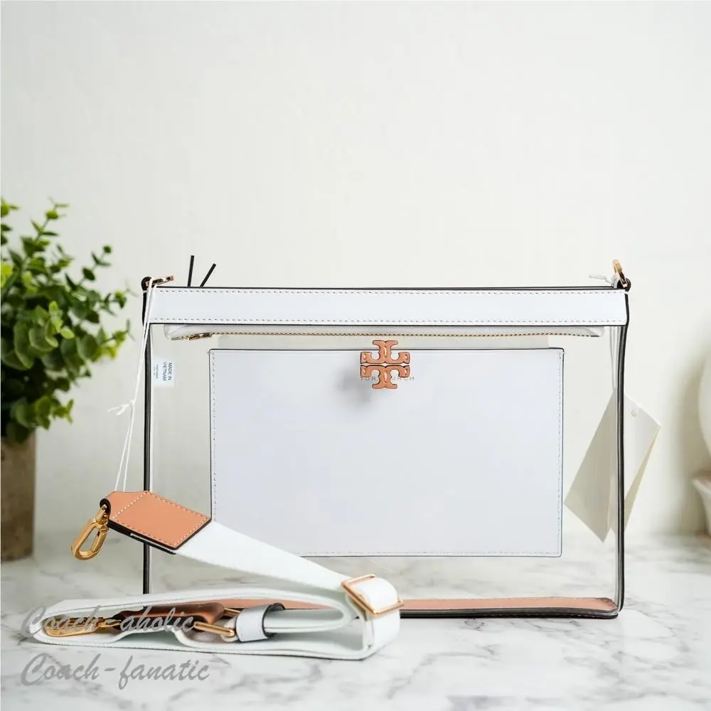 Tory Burch Blake Clear Swingpack Crossbody Clear/optic White