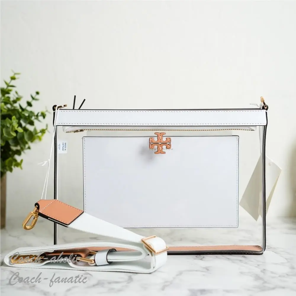 Tory Burch Blake Clear Swingpack Crossbody Clear/optic White