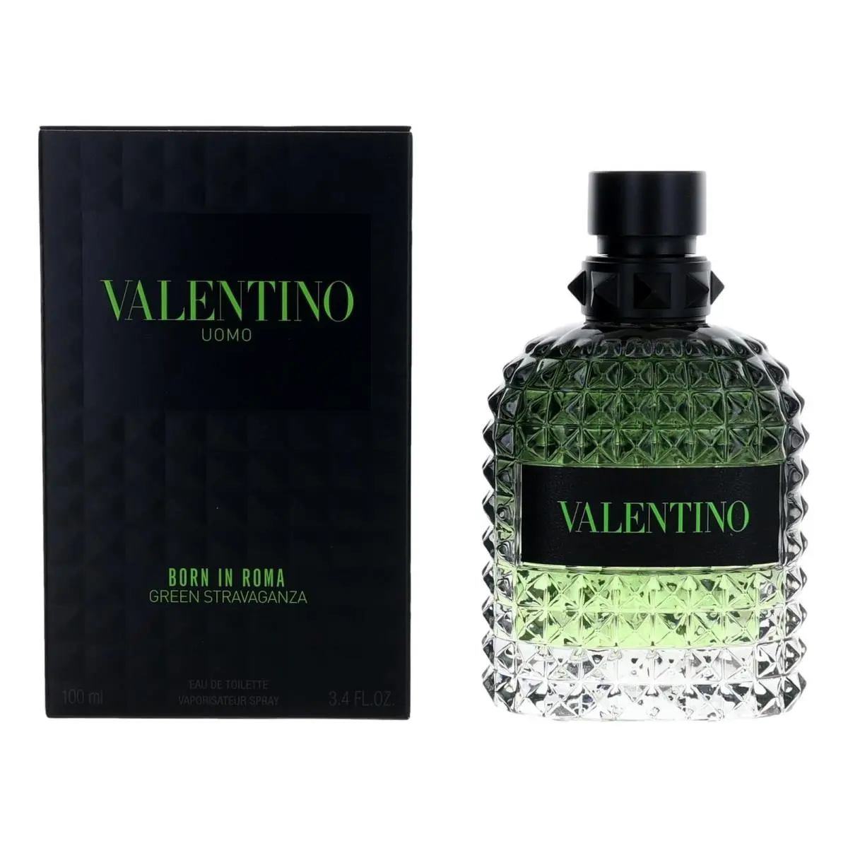 Valentino Born in Roma Green Stravaganza by Valentino 3.4oz Edt Spray Men