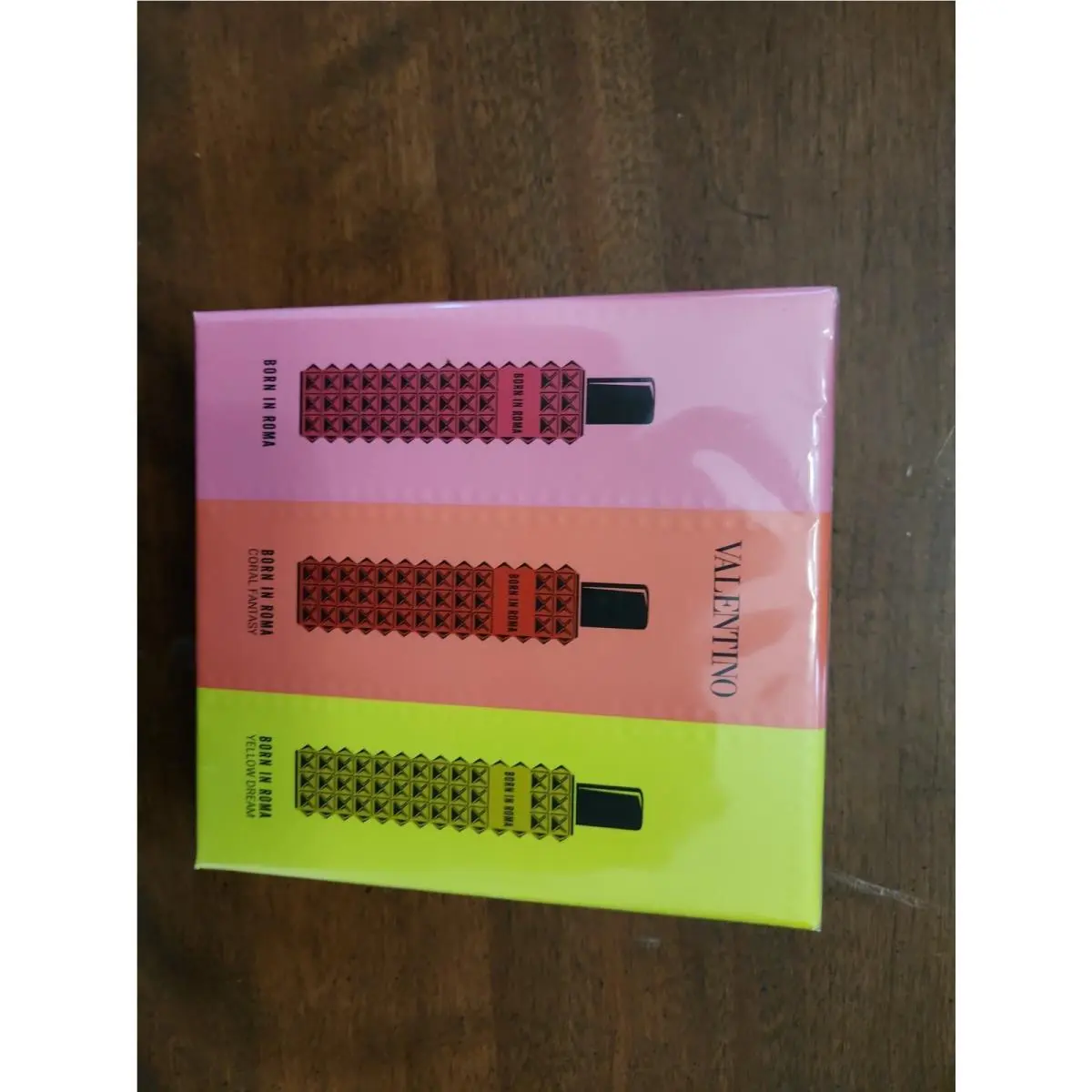Born in Roma 3‑Piece 15 ml Set – Coral Fantasy Yellow Dream by Valentino