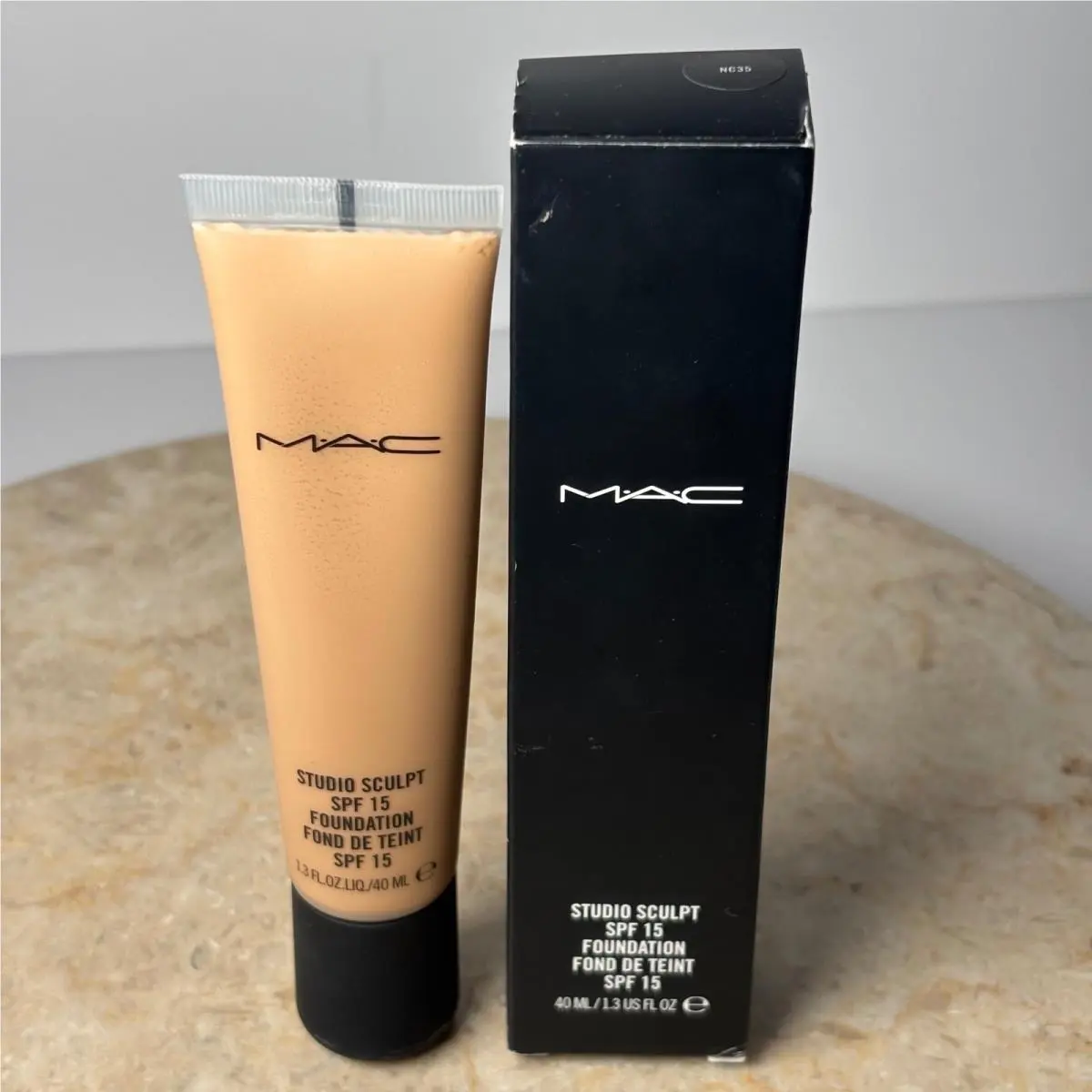 Mac Studio Sculpt Spf 15 Foundation 1.3oz NC35 Gel-cream Medium Full Coverage