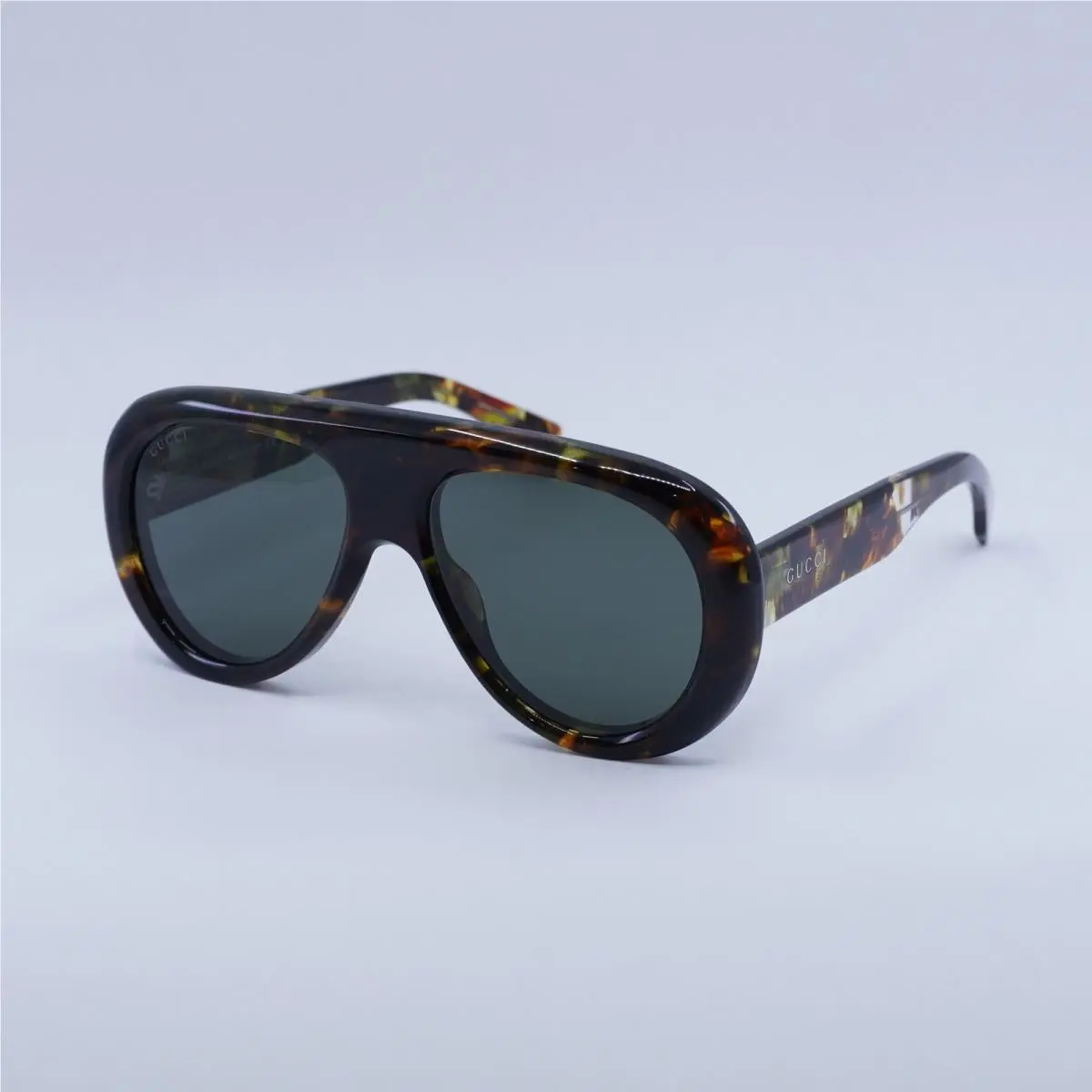 GG1909S 001 Shiny Spotted Vintage Havana/grey 55-16-150 Sunglasses by Gucci