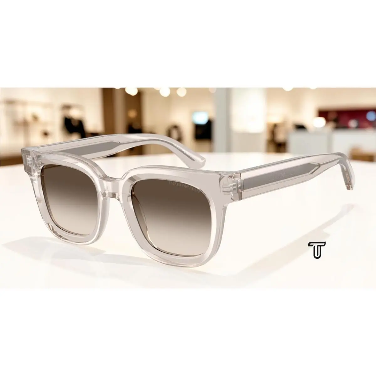 EA4271 63630A Tundra Brown Gradient Grey 47 mm Women`s Sunglasses by Emporio Armani