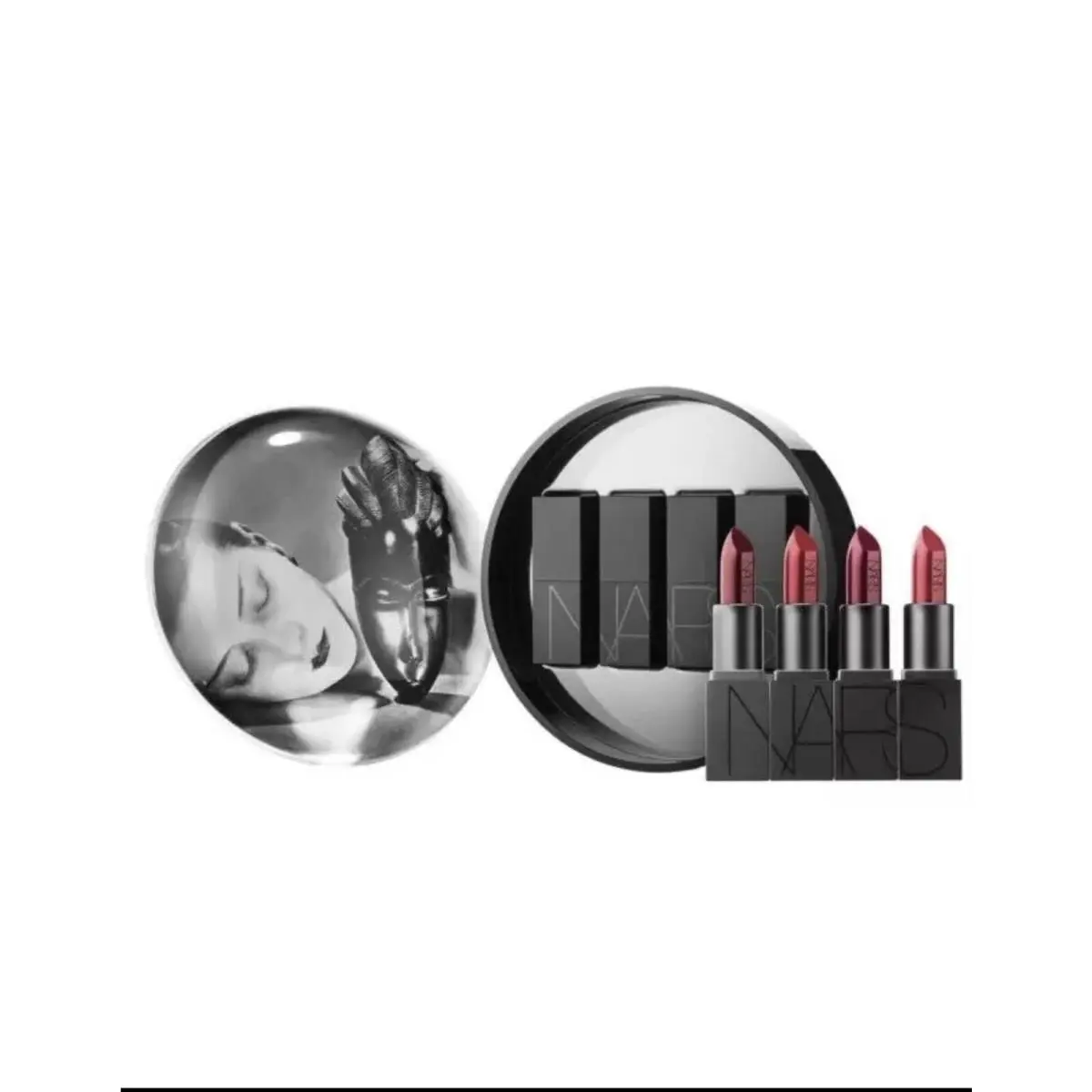 Nars x Man Ray: Noire Et Blanche Audacious Lipstick Coffret Set Of 4 Mini Size by NARS Cosmetics