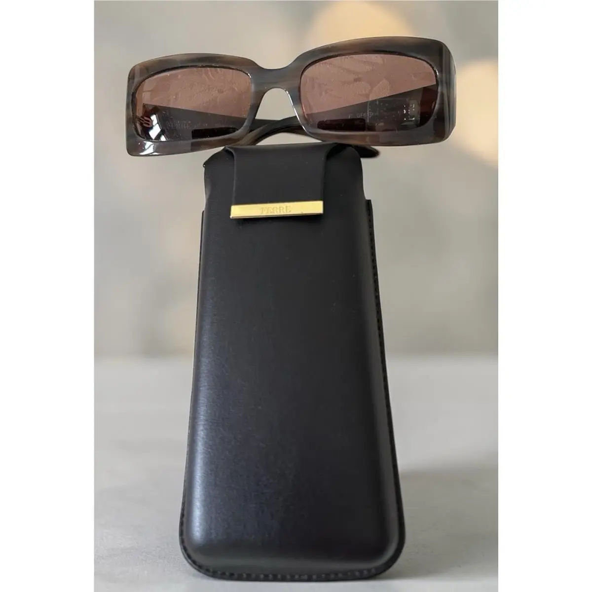 Sunglasses Women Men Rectangle GF61904 Brown W/case by Gianfranco Ferre