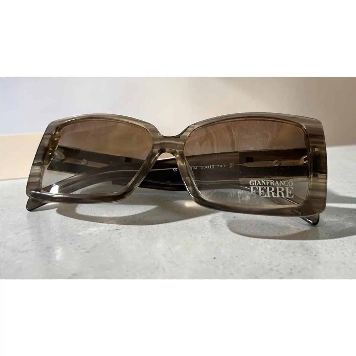 Sunglasses Rectangle Women’s GF62102 Brown W/case by Gianfranco Ferre