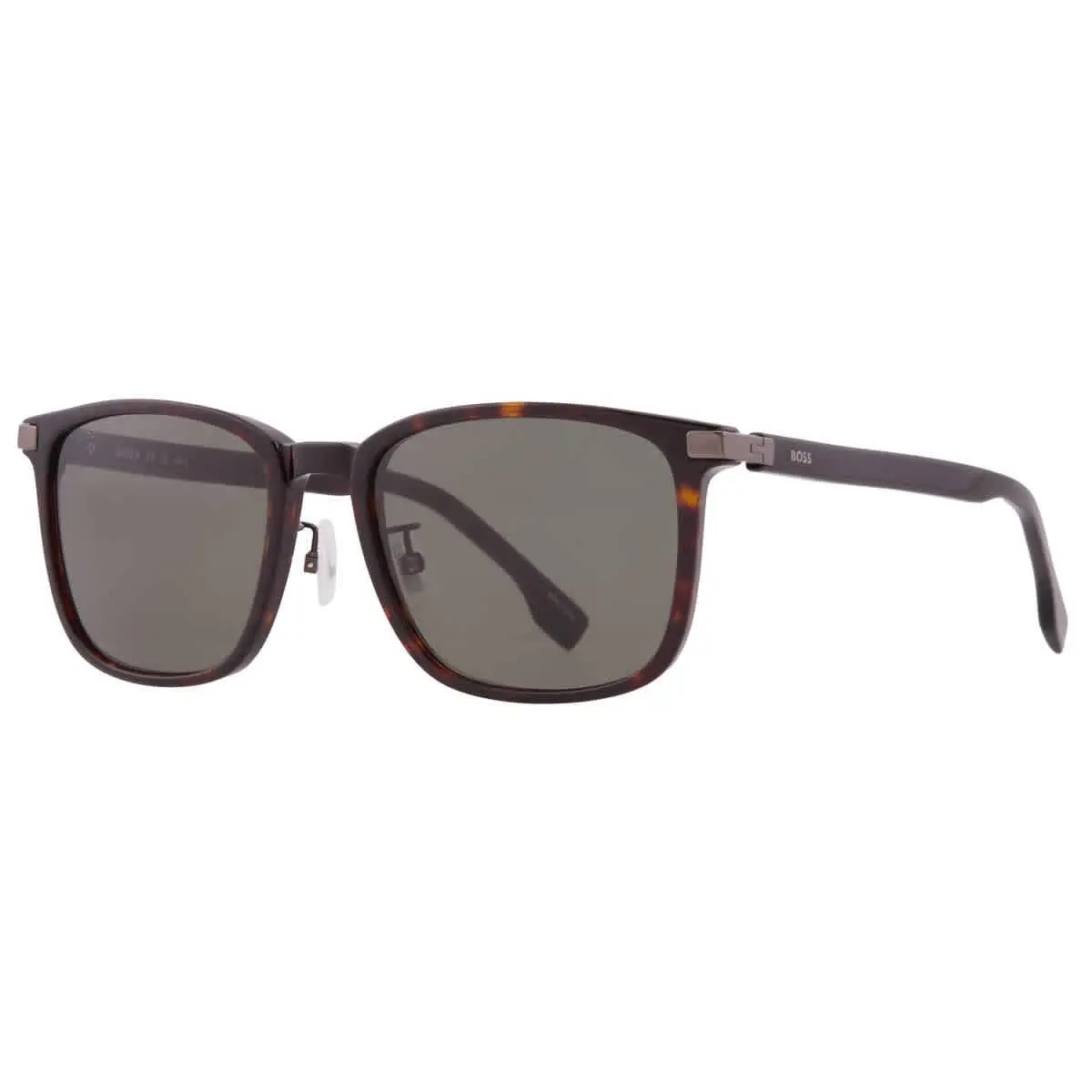 Green Square Men`s Sunglasses Boss 1406/F/SK 0086/QT 57 Boss 1406/F/SK by Hugo Boss