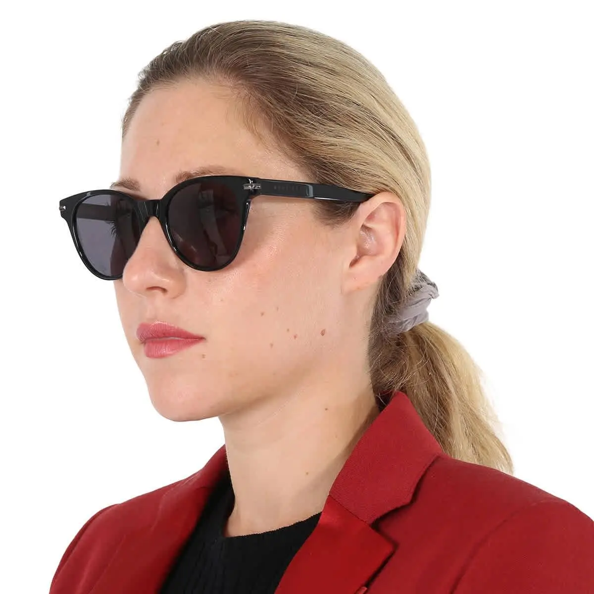 Grey Oval Ladies Sunglasses Boss 1267/S 0807/IR 53 Boss 1267/S 0807/IR by Hugo Boss