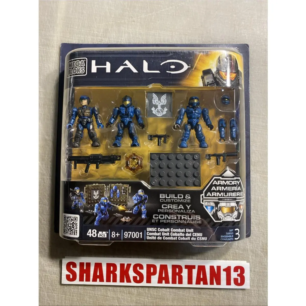 Halo Mega Bloks Unsc Cobalt Combat Unit 97001 Released 2012