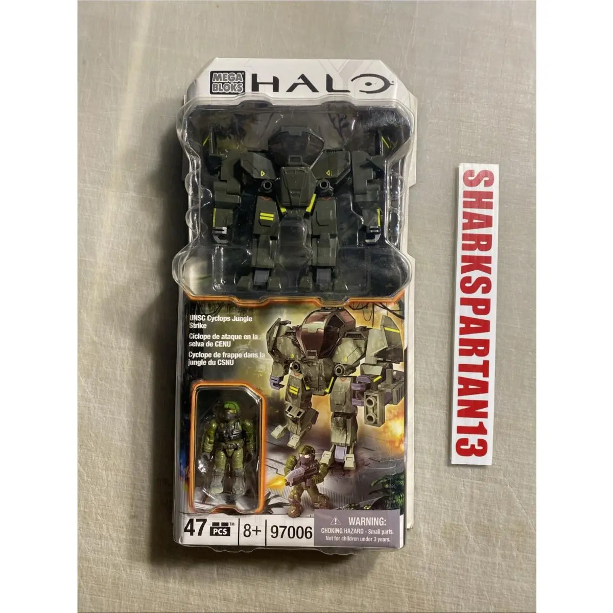 Halo Mega Bloks Unsc Cyclops Jungle Strike Set 97006