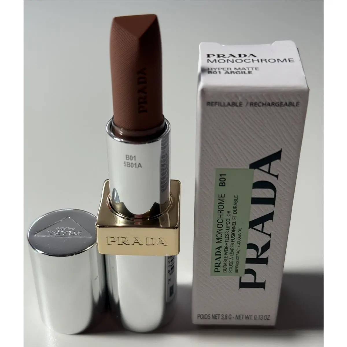 Prada B01 Argile Monochrome Hyper Matte Lipcolor Full Size