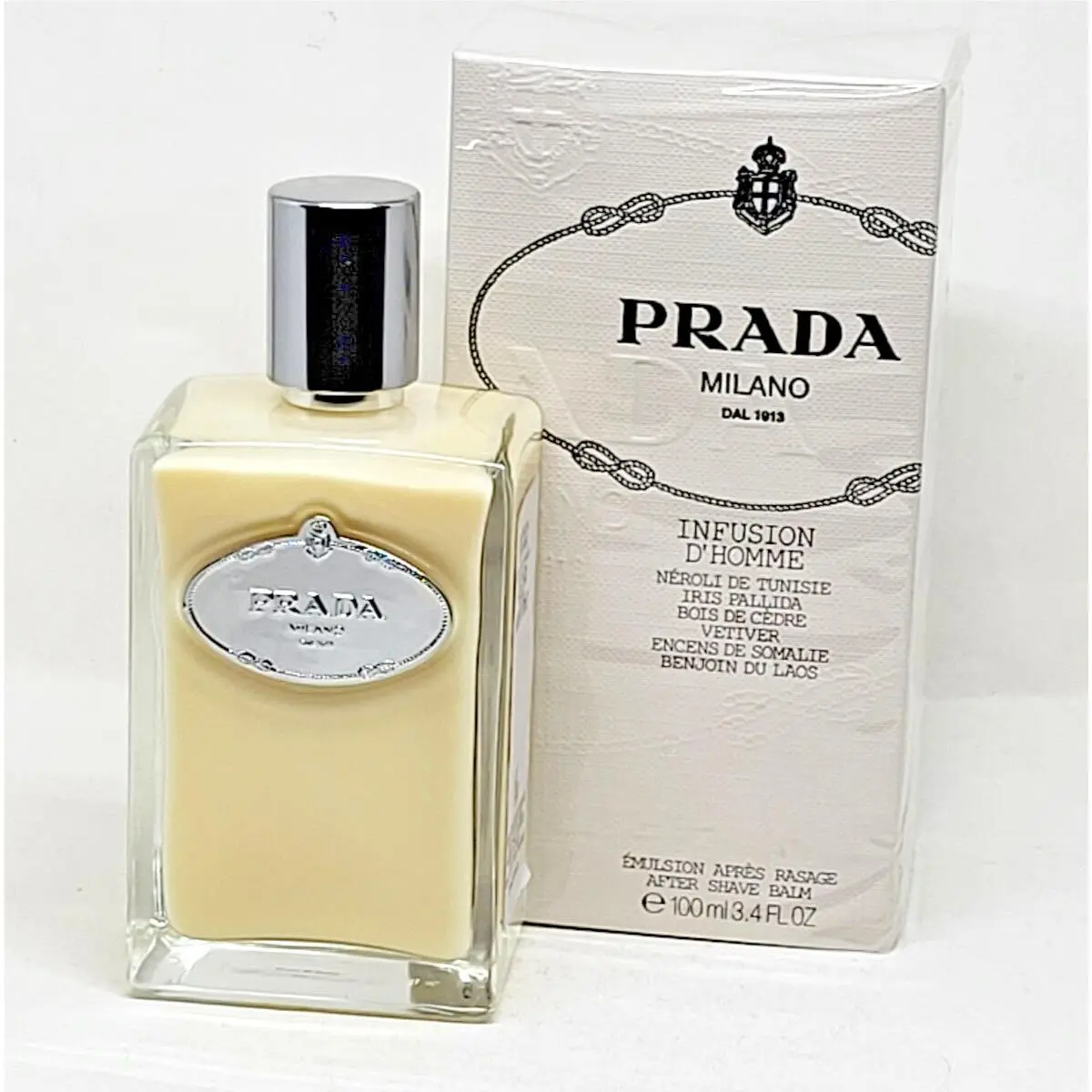 Prada Milano Infusion D`homme Prada Aftershave Blam For Men 3.4 Oz 100ml