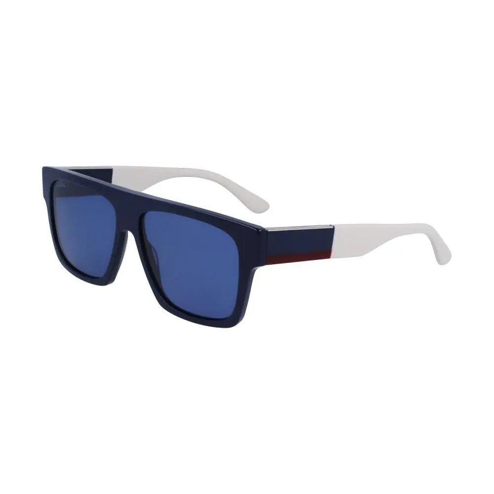 L984S 240 57mm Navy Blue Lens Men`s Squared Sunglasses by Lacoste