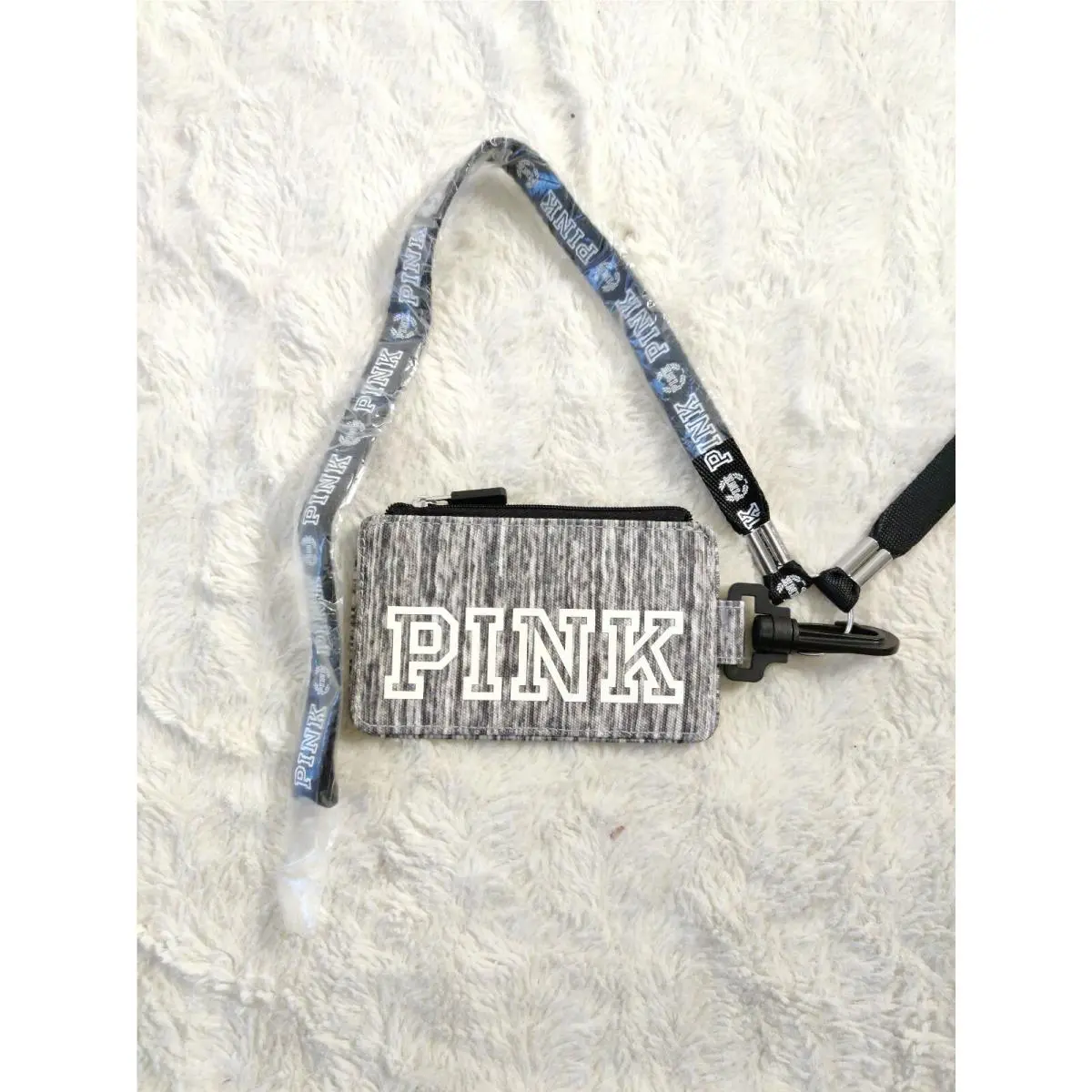 Victorias Secret Pink Limited Edition Lanyard ID Badge Holder Card Wallet