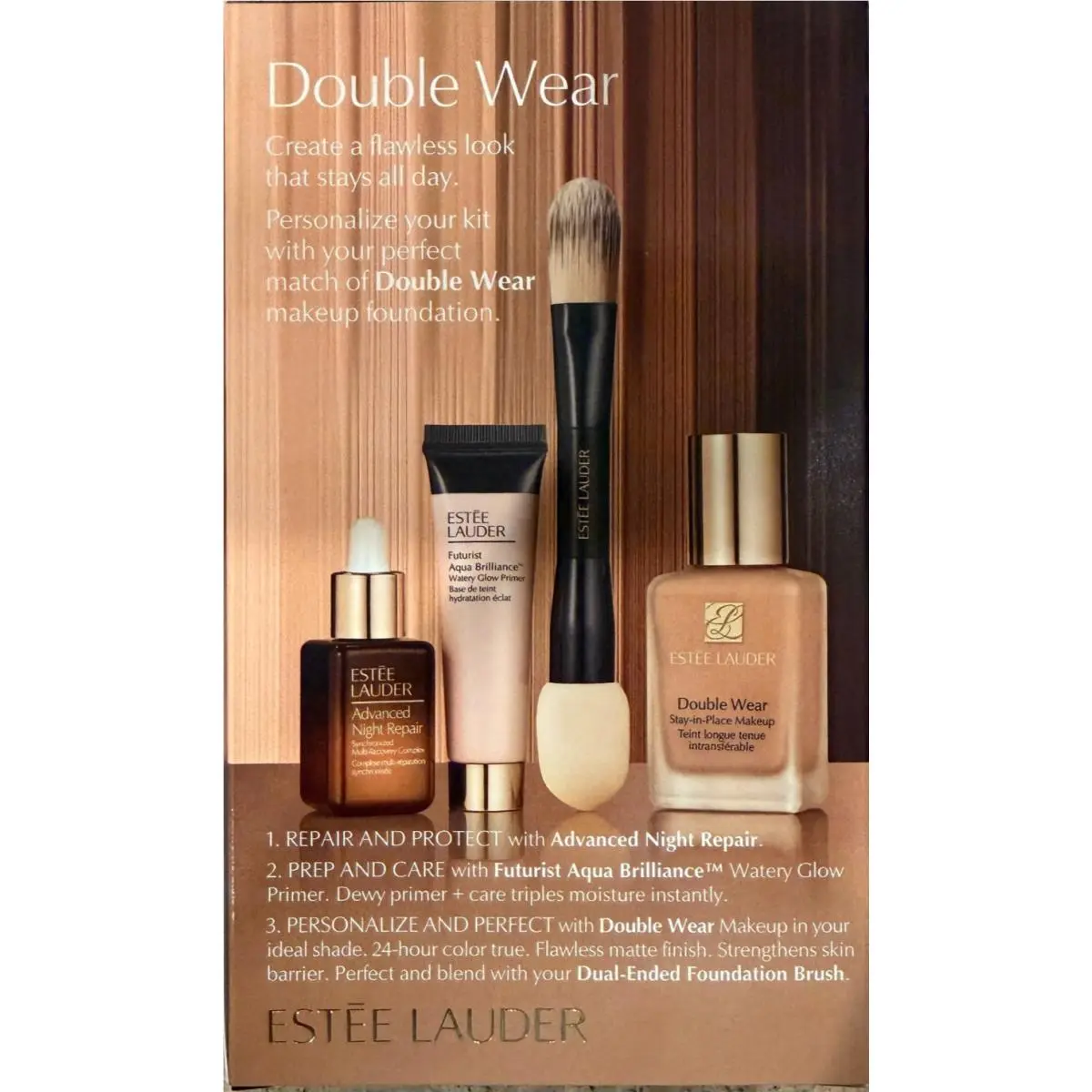 Estee Lauder 4pc Double Wear Stay-in-place Makeup Set Select Color