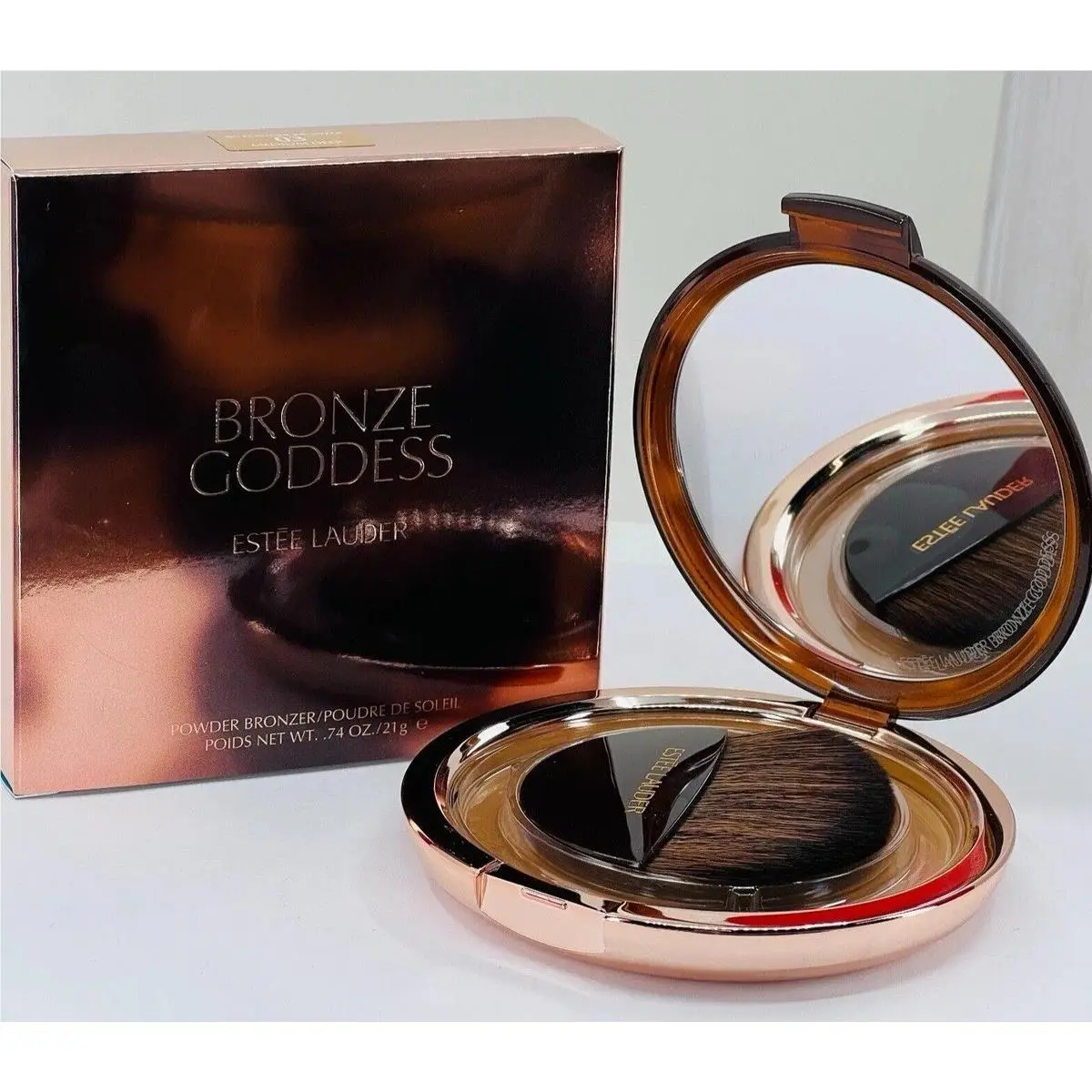 Estee Lauder Bronze Goddess Powder Bronzer W/brush Select Color Large 21g/.74oz 04 Deep by Estée Lauder