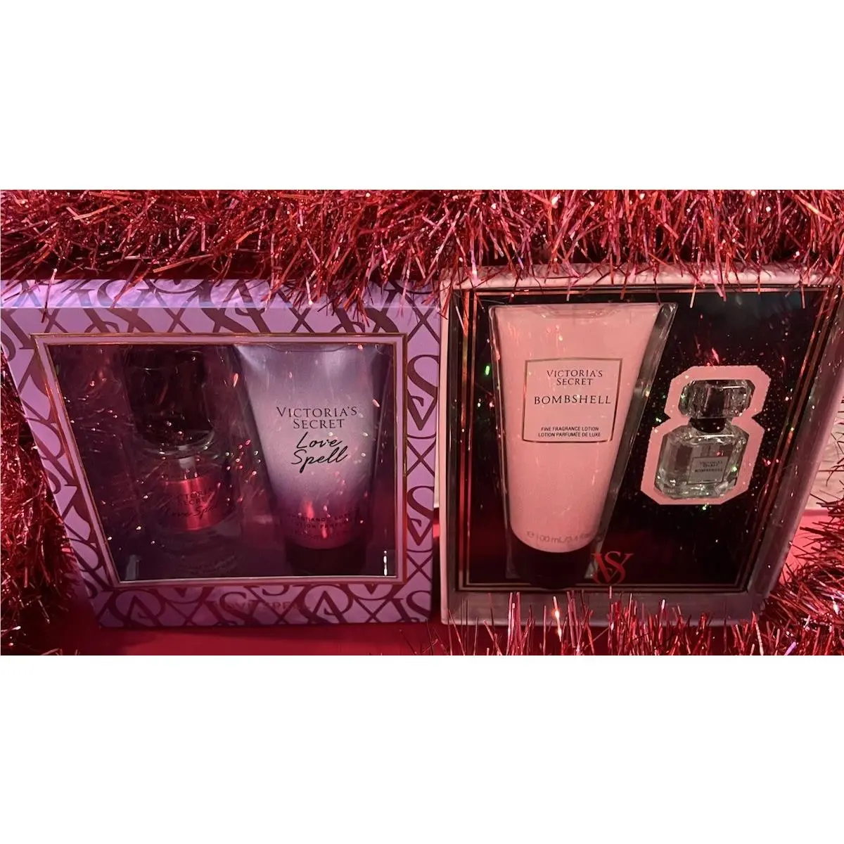 2 -victoria’s Secret Fragrance Lotion and Mist Gift Sets Bombshell Lovespell