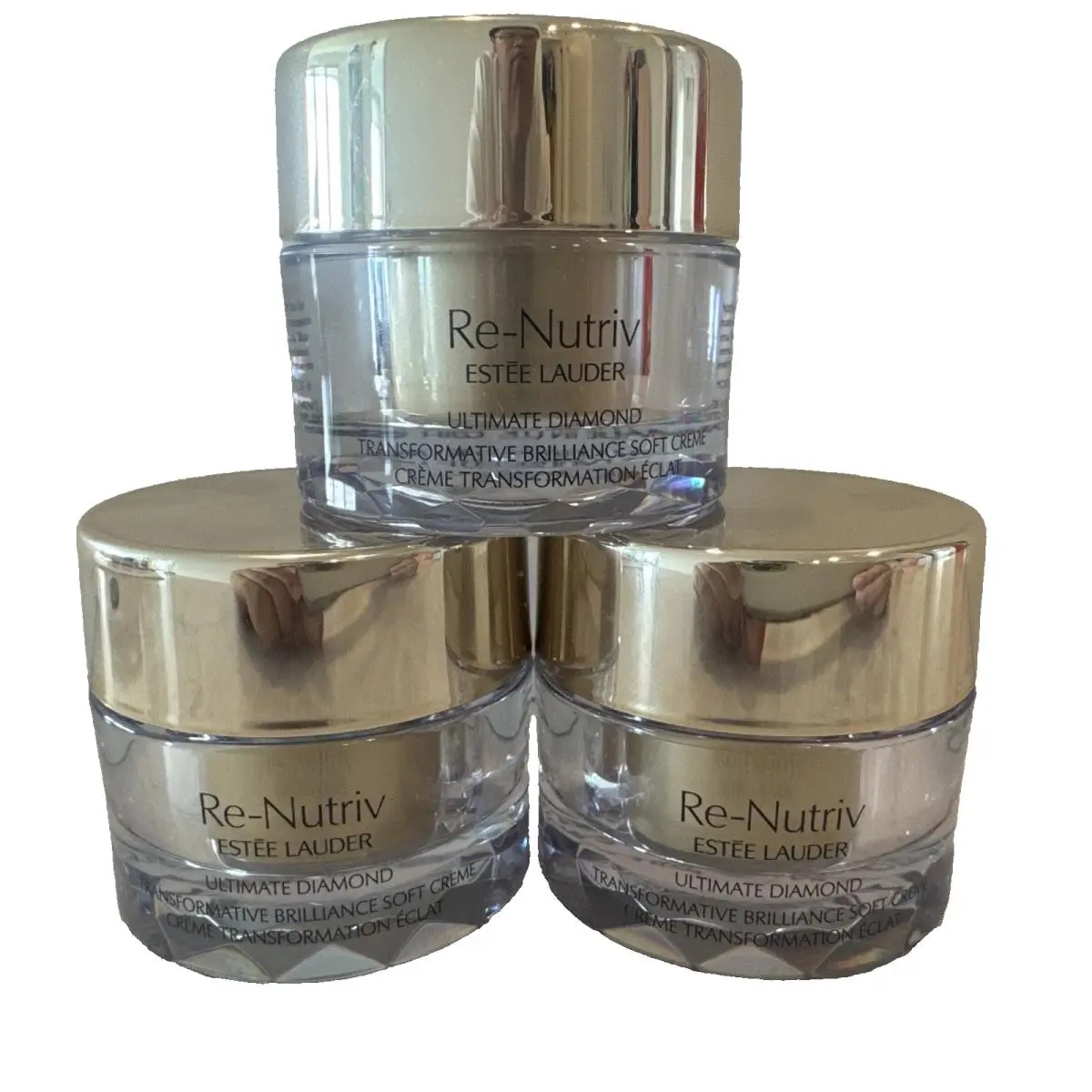 3 Estee Lauder Re-nutriv Ultimate Diamond Transformative Soft Cream 15 ml Each by Estée Lauder