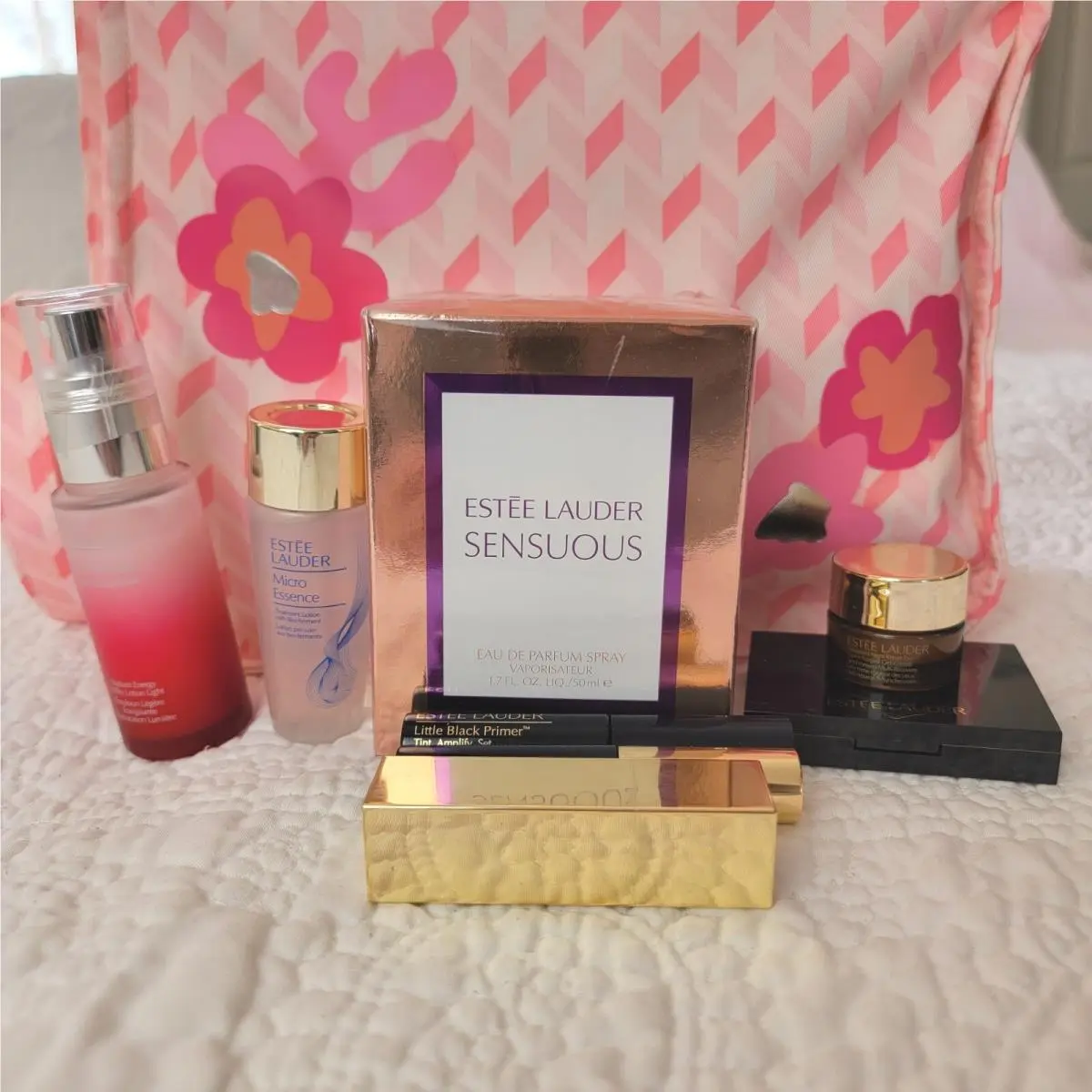 Estee Lauder Sensuous 1.7 oz with Tote Bag Gift Set Including EL Skincare Makeup
