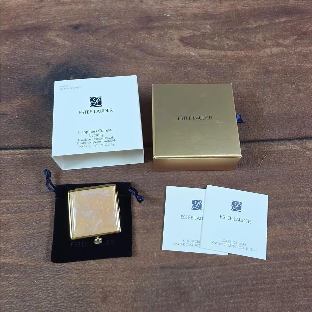Estee Lauder Happiness Compact Womens OS Gold 2011 Lucidity Pressed Powder