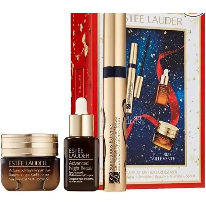 Gaze at Me Advanced Night Skincare and Sumptuous Extreme Mascara by Estée Lauder