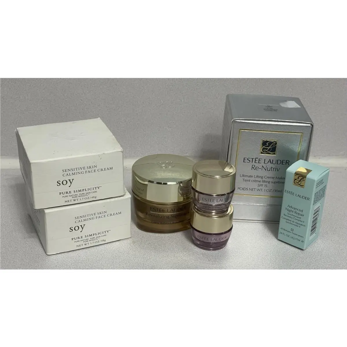 Estee Lauder Cream Lotion Etc Lot Re-nutriv Night Repair Lift Etc by Estée Lauder
