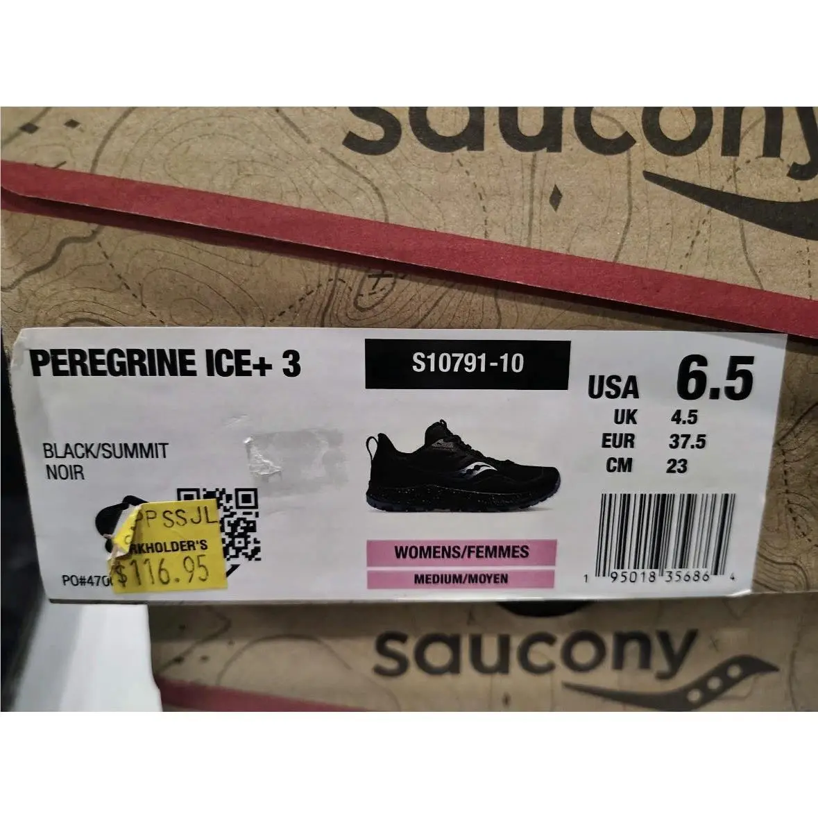 Saucony shoes - Saucony Peregrine ICE - Peregrine ICE - S10791-10 - Black (UPC: 0195018356864) 4