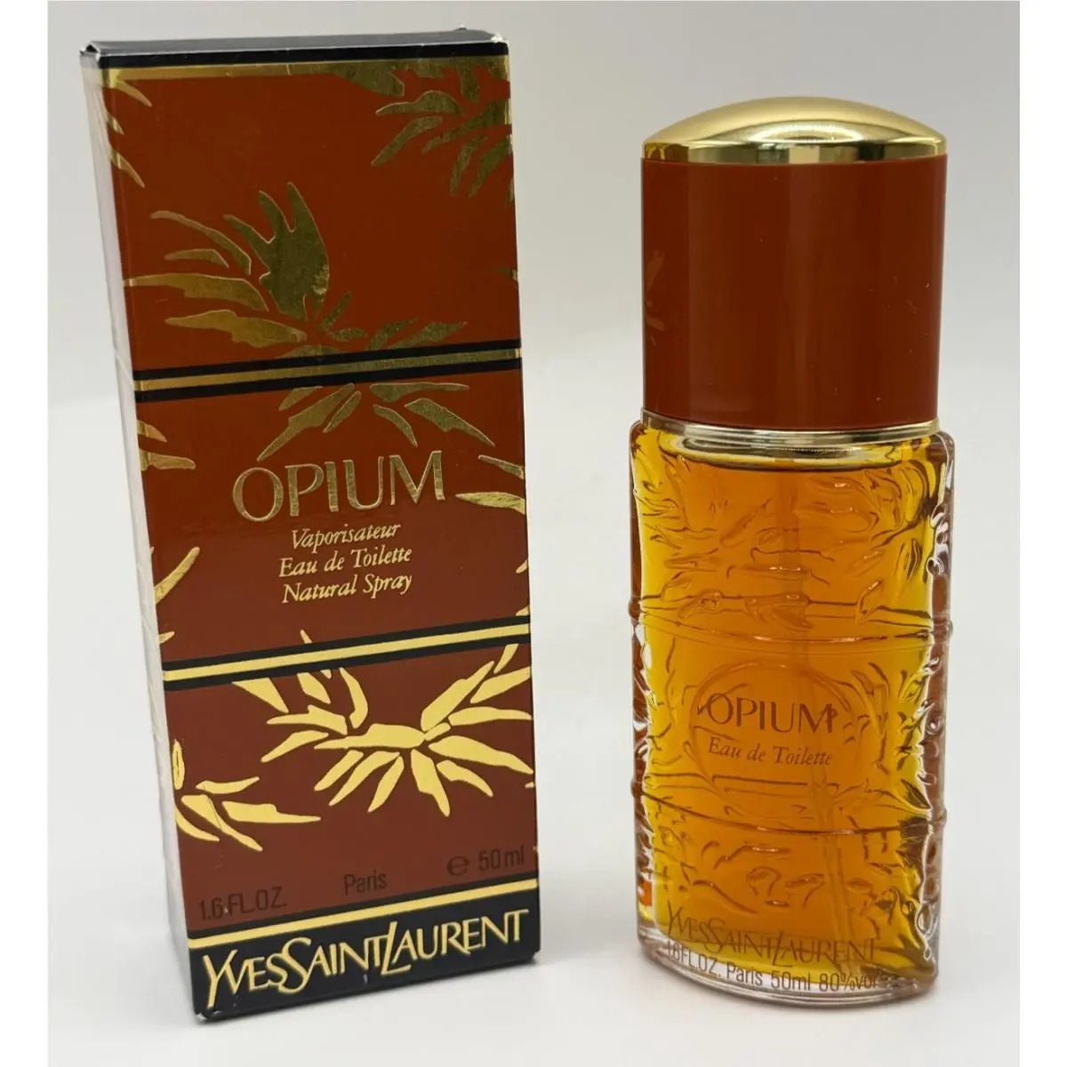 Yves Saint Laurent Opium Ysl Eau de Toilette Spray 1.6 fl oz 50ml Vintage Perfume