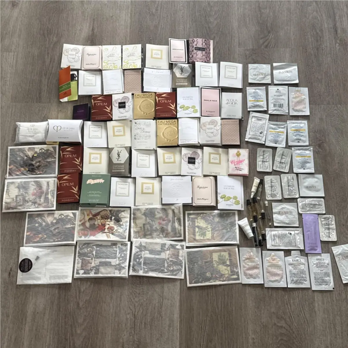 93 Pcs Sample Women Perfume Hermes Yves Saint Laurent Valentino Jimmy Choo Lot