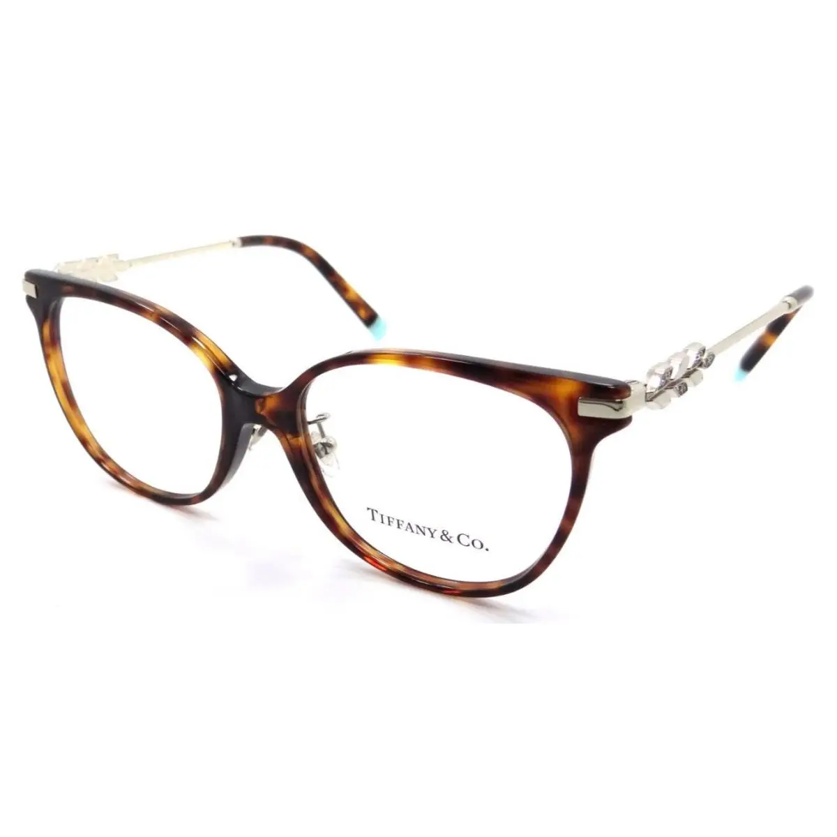 Tiffany Co 0TF2220BF-8002-52 Eyeglasses Habana Clear Lens 52mm Unisex by Tiffany & Co.