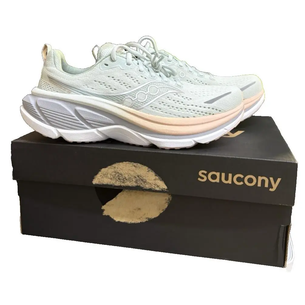 Saucony Hurricane 25 Women`s Running Shoes Size 9 Mist Cameo Athletic