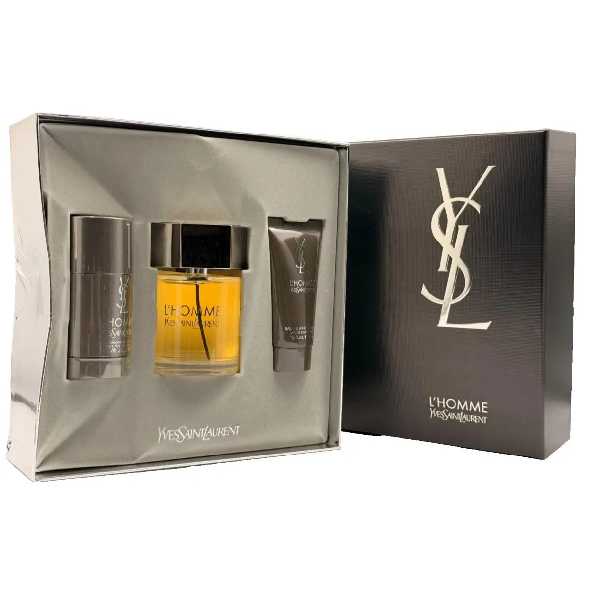 Yves Saint Laurent Ysl Cologne 3Pc Edt Spray 3.3 Fl.oz+after Shave 1.6 Fl.oz+deo