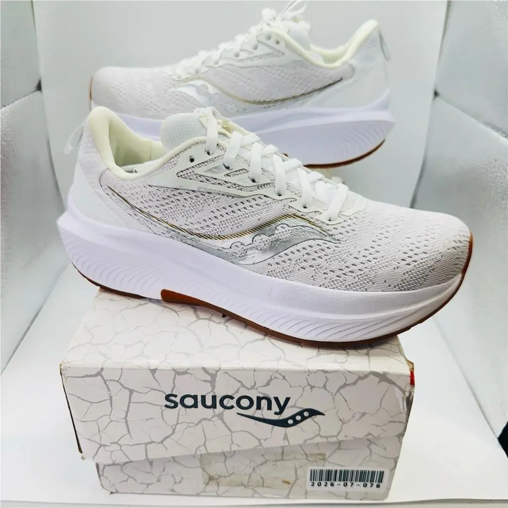 Saucony Echelon 9 Women`s Running Shoes White/gum Size 7.5 Sneakers