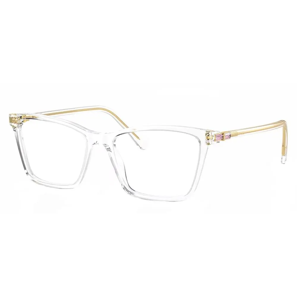 Swarovski SK 2015 1027 Transparent Plastic Rectangle Eyeglasses 51mm