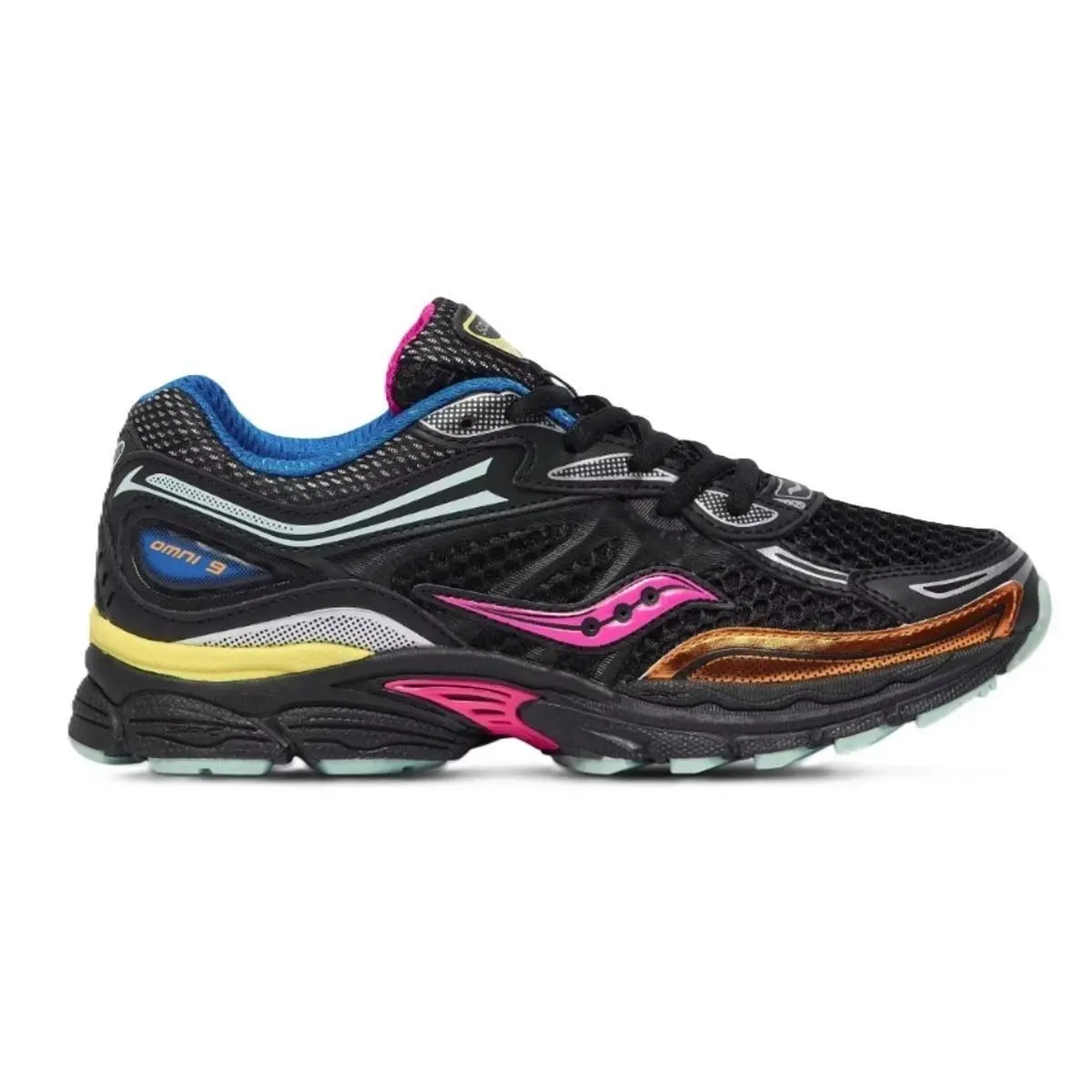 Saucony Omni 9 Shoes Black Multi SYF25AA9 GS - Size 4 Youth / 5.5 Women