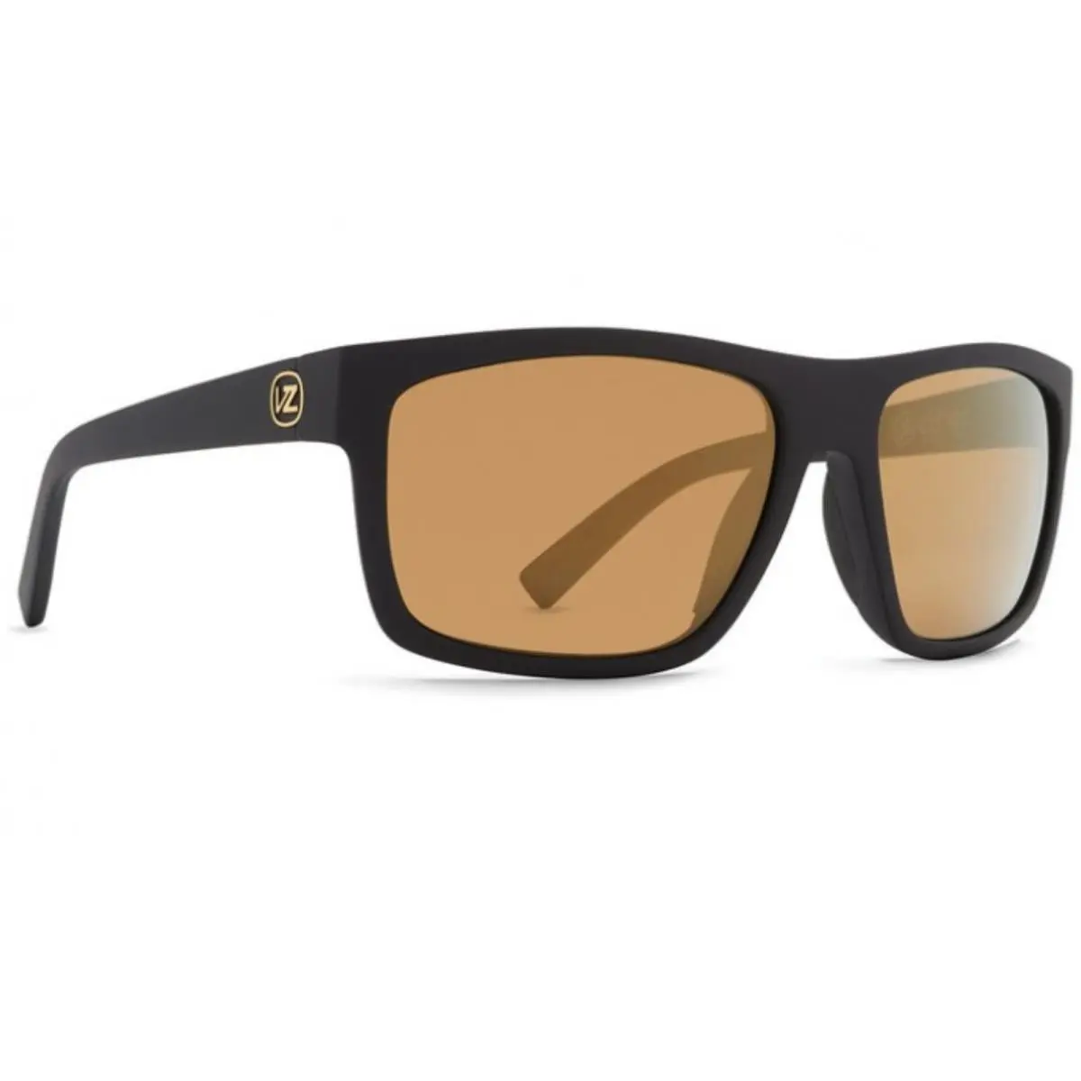 Von Zipper Speedtuck Sunglasses-bkd Black-gold Chrome Lens