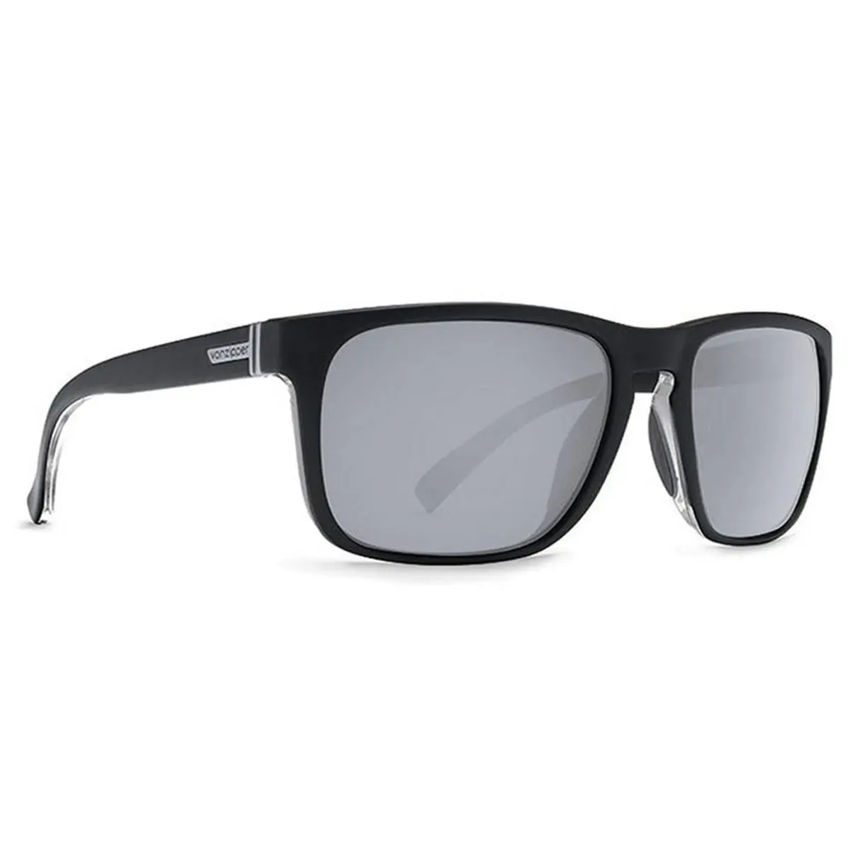 Von Zipper Lomax Sunglasses-bkn Black Satin-silver Lens