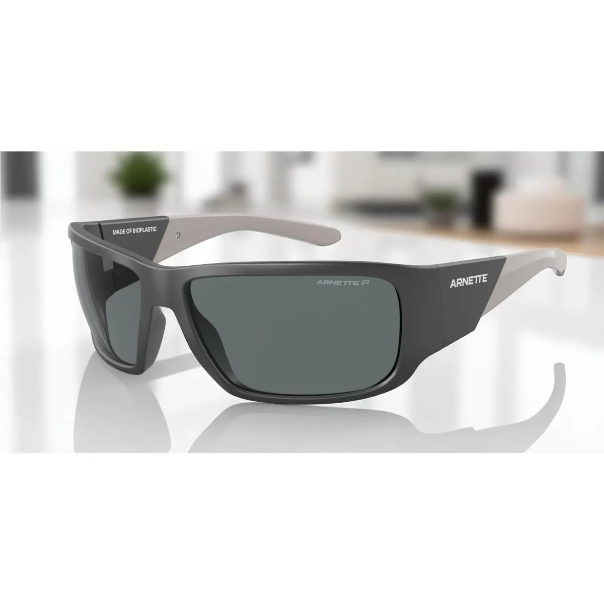 Arnette AN4297 281081 Snap Ii Matte Dark Gray Polarized 64 mm Men`s Sunglasses